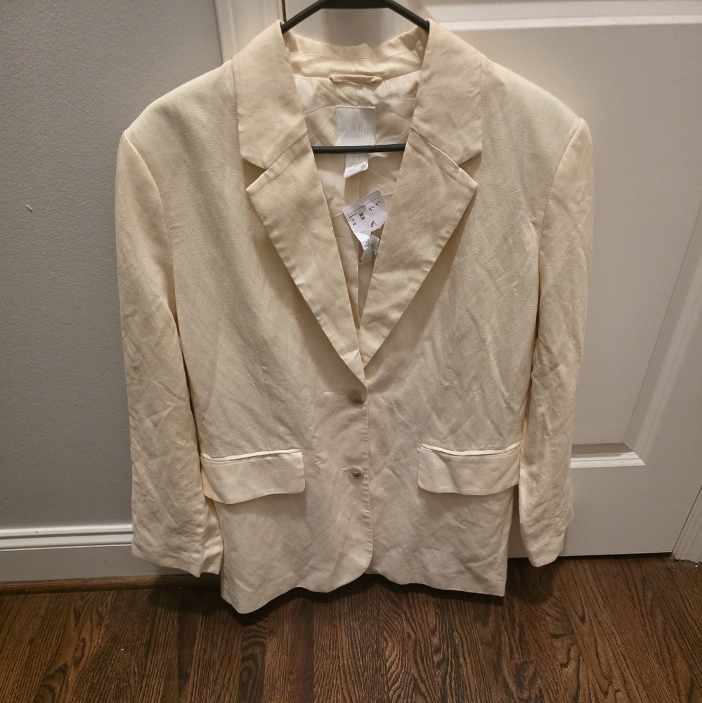 H&M Light Beige linen Blazer